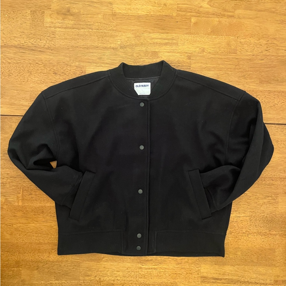 Old Navy Black Bomber Jacket